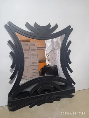 Geometric Decorative Mirror Frame CNC File