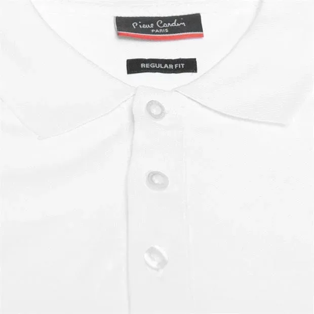 Polo 100% coton Pierre cardin  Blanc
