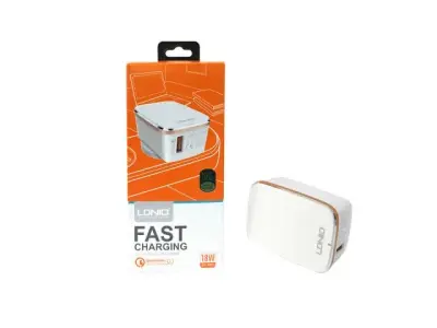 High-Tech Chargeur Rapide Qualcomm 3.0 Avec type C USB Câble LDNIO A1204Q