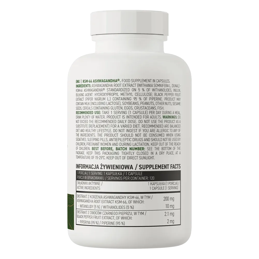KSM-66 ASHWAGANDHA 120CAPS