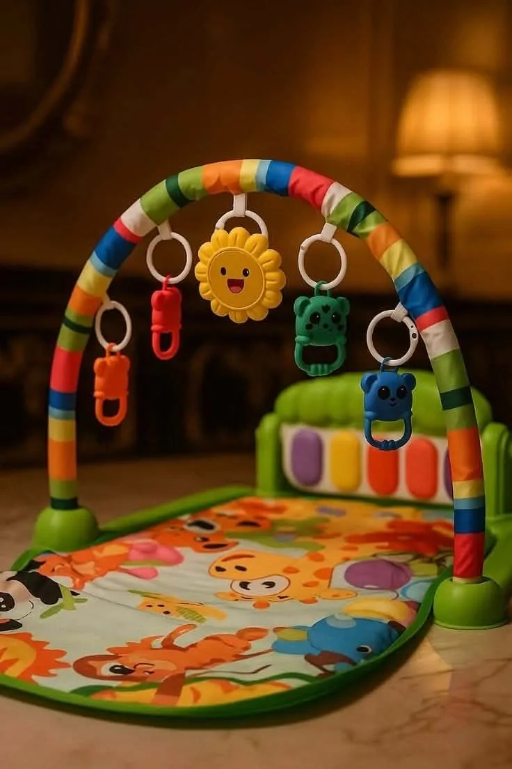 Tapis d’éveil et de jeux avec piano musical pour bébé