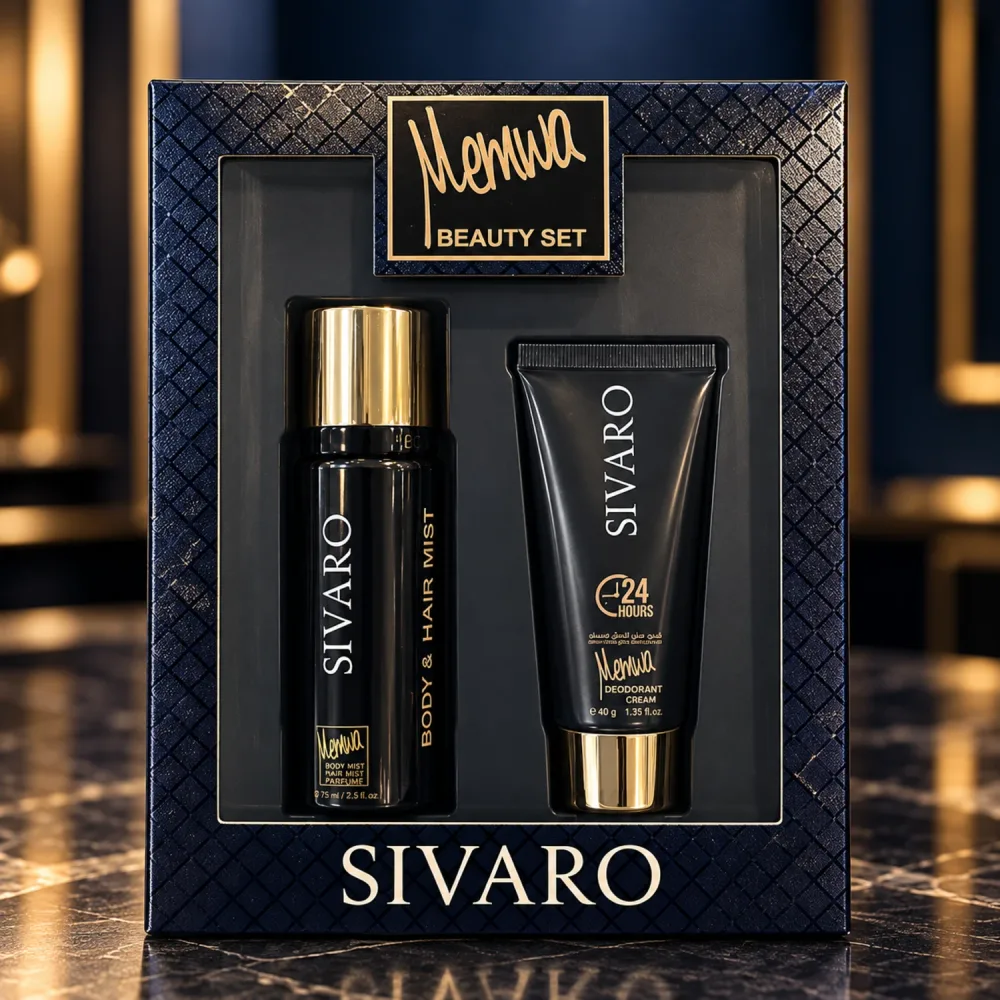Coffret Cadeaux Parfum Memwa Beauty Set - Sivaro - 2Pcs Pour Homme