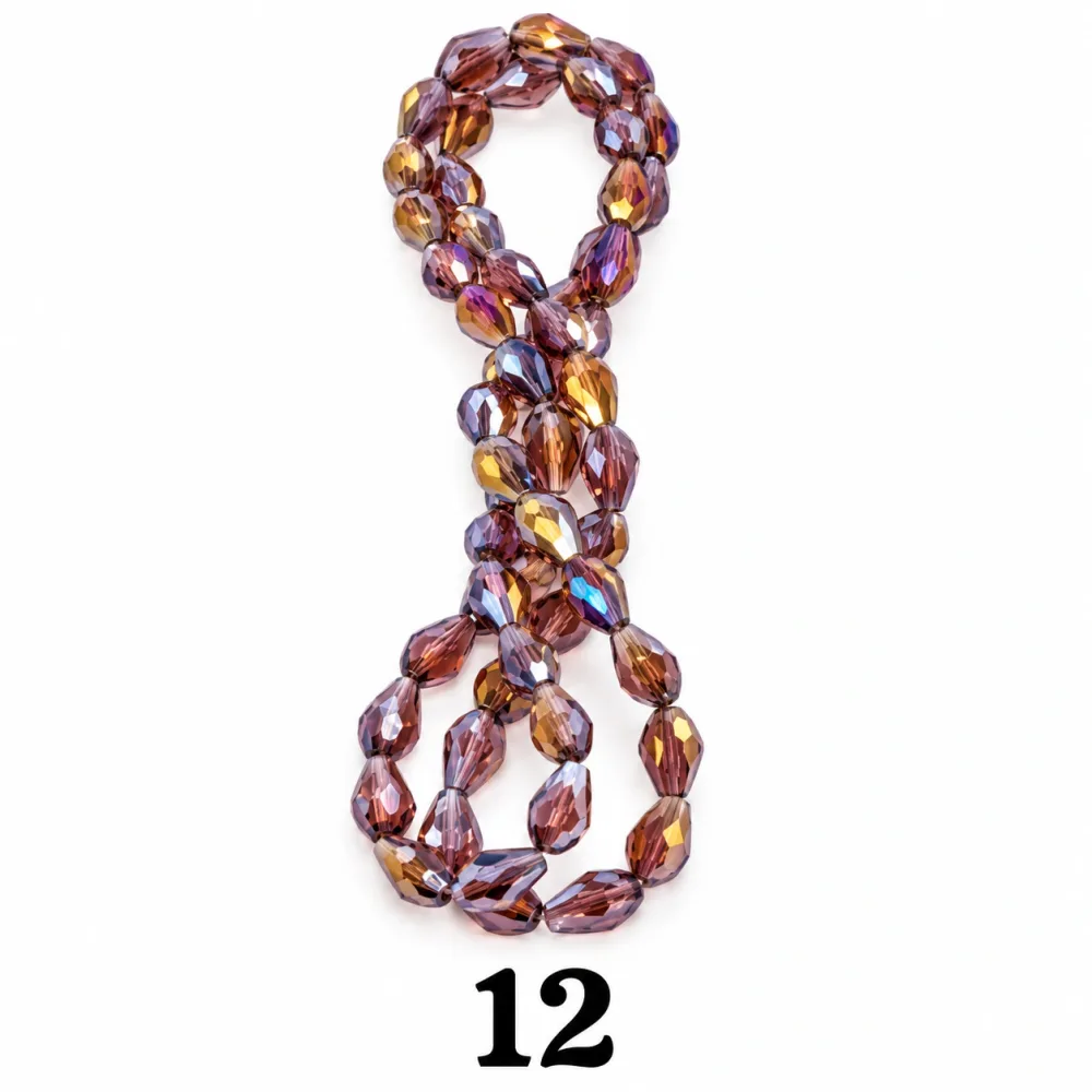Cristal Goute 8*11 Qty:10 fil