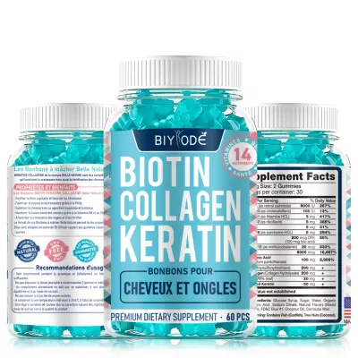 Gummies Biotine, Collagène & Kératine