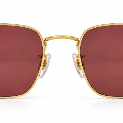 Ray-Ban Frank RB3857 – Lunettes de Soleil Dorées – Verres Rosés