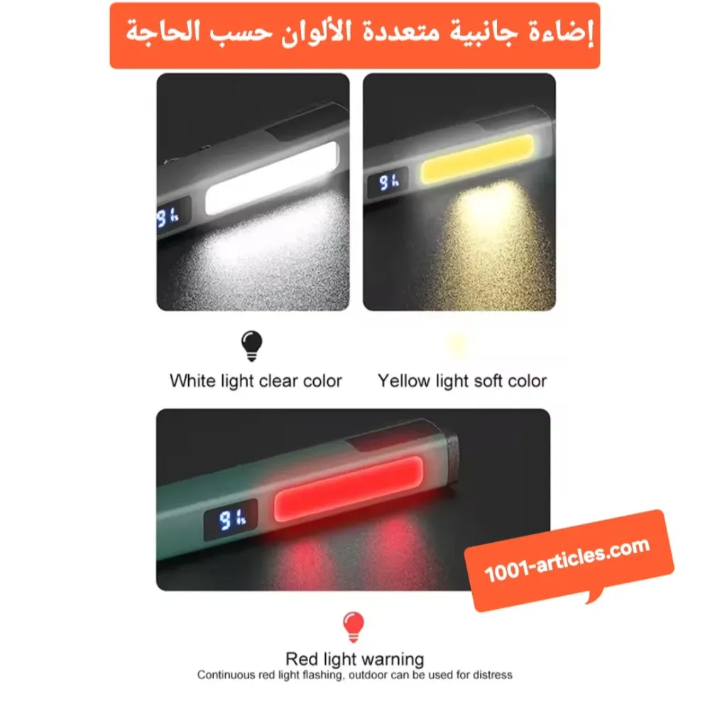 Stylo médical pratique - lumière LED - lampe de poche - magnétique.