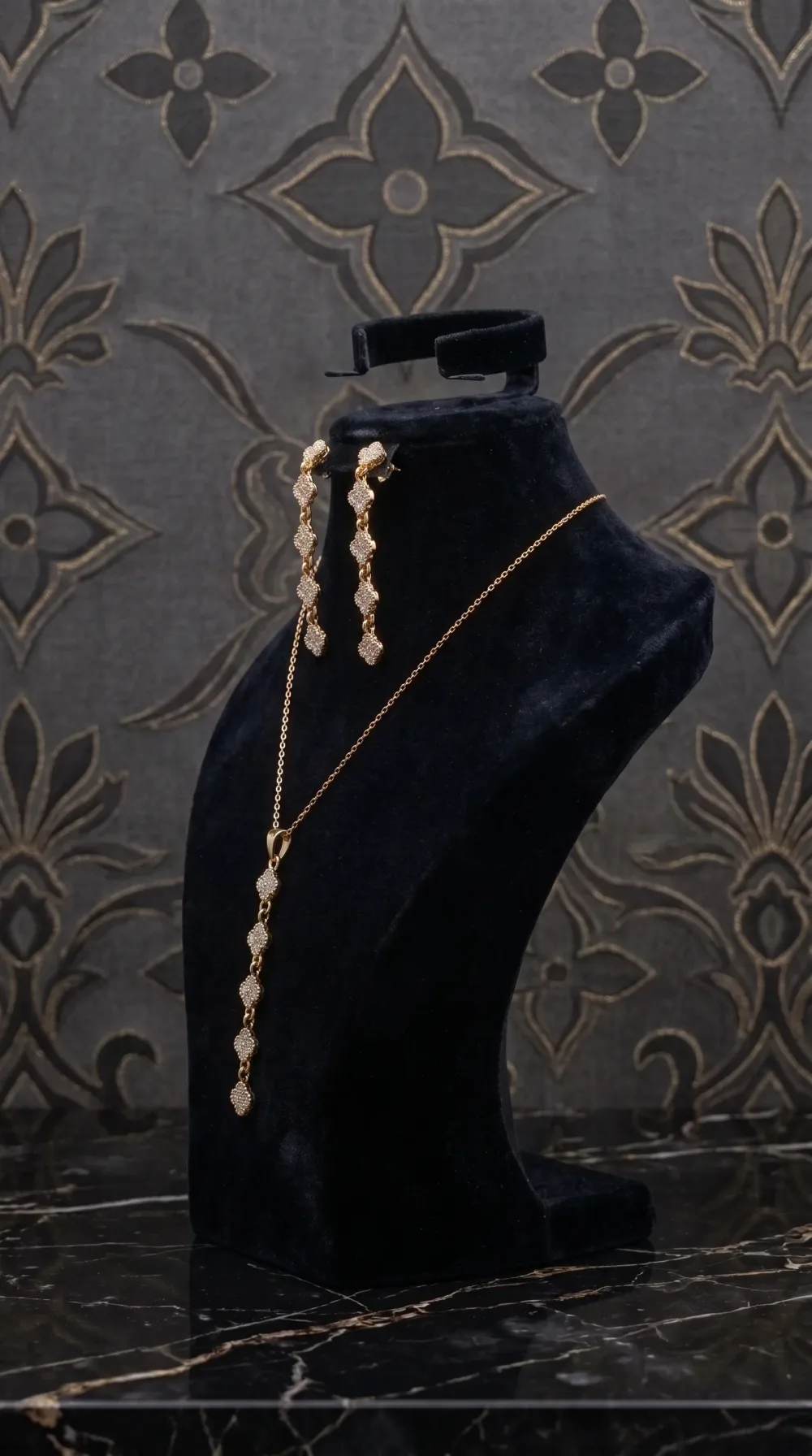 ENSEMBLE VAN CLEEF  2 PIECES EN ACIER INOXYDABLE