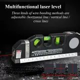 Niveau Laser 4en1 Fixit Level pro 3 Outil de musure Polyvalent Ruban De 8 Pieds