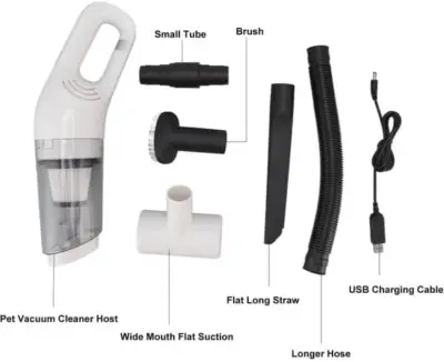 Aspirateur Portable Multifonction 6en1 JB-168 batterie 1800 mAh Filtre HEPA - مكنسة كهربائية محمولة