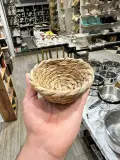 Petite Coupelle Tressée en Paille Naturelle