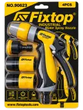 Pistolet d’arrosage réglable avec 3 raccord FIXTOP 90623