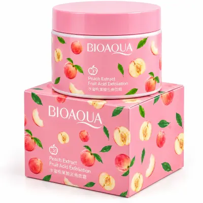 BIOAQUA Exfoliant Visage à l’Extrait de Pêche 140g