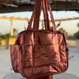 Cabas, rose, gold