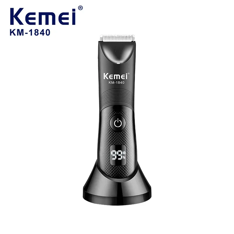 Kemei KM-1840 Tondeuse rechargeable USB Type-C IPX7