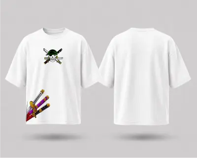 T-shirt Oversize One Piece - Roronoa Zoro & Ses Sabres