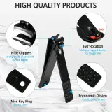 Kit de manucure 26 PCS coupe-ongles professionnel en acier inoxydable - طقم العناية بالأظافر والجسم