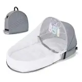 Lit et sac à langer pour enfants avec moustiquaire et auvent – سرير أطفال سهل النقل مع ناموسية مدمجة