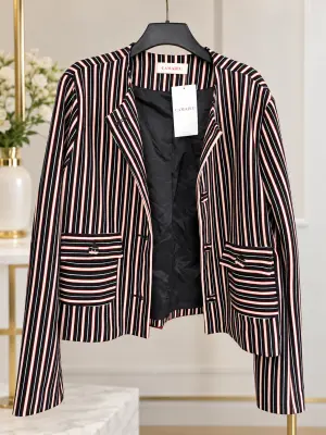 Camaïeu — Veste blazer à rayures verticales