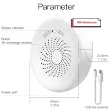 Détecteur intelligent de fuite de gaz avec sirène MOES - Tuya Smart Zigbee