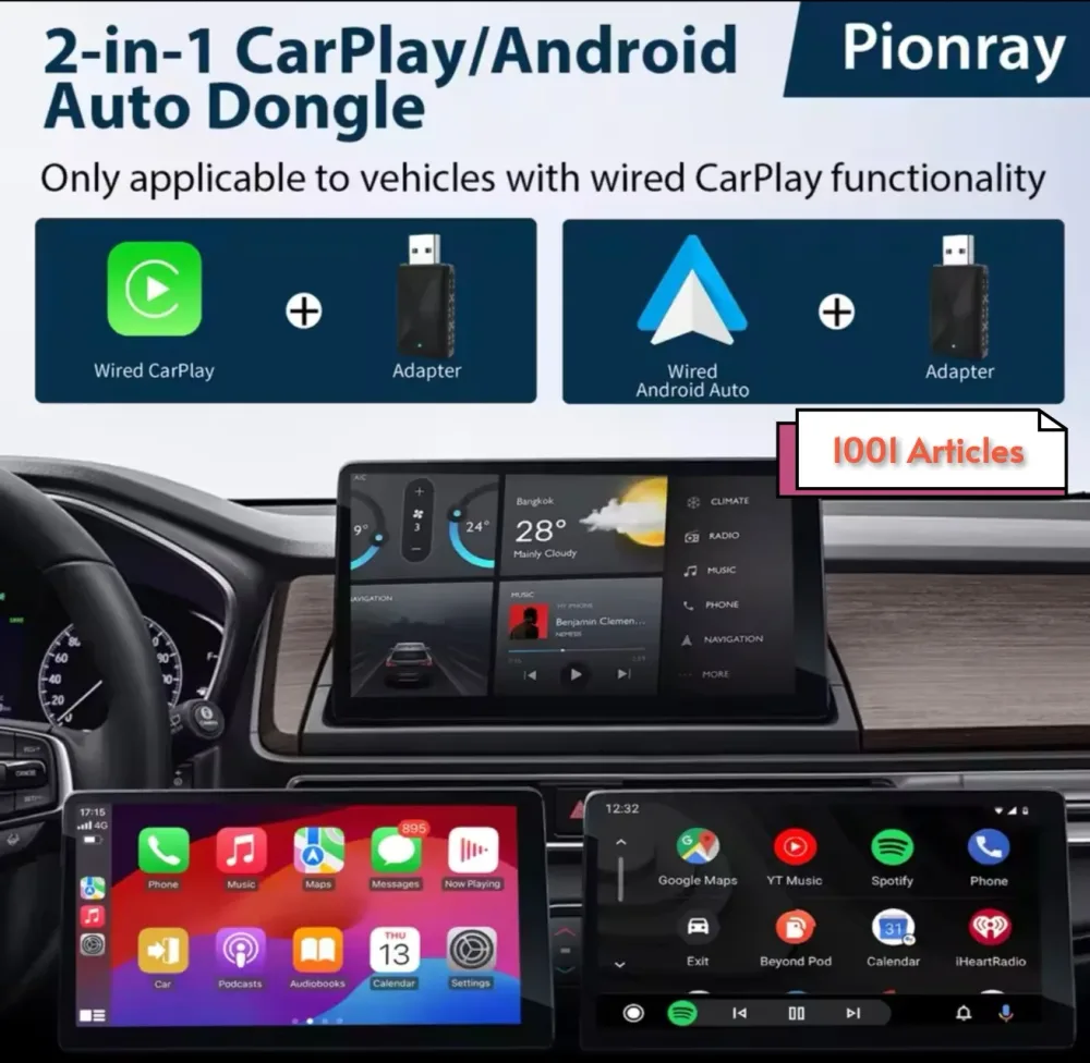 mini Adaptateur Pionray Car Play - Android Auto