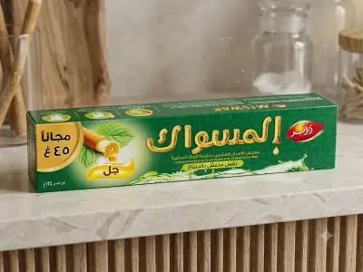 معجون أسنان المسواك بالنعناع – حماية طبيعية وجل منعش45غرام