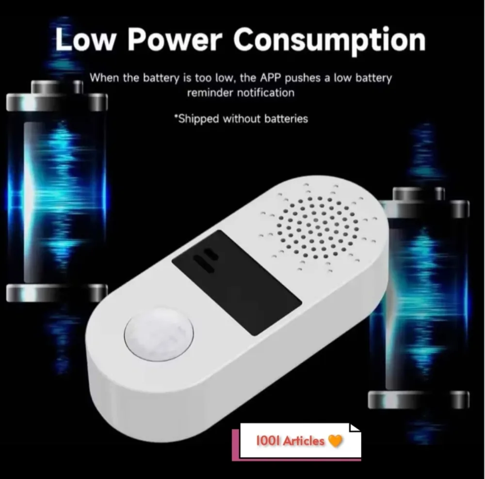 Alarme intelligente Sonor et Lumineuse + Capteur de Lumière et présence PIR, Tuya Smart WiFi