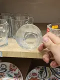 VERRES CARRÉS AVEC POIGNÉES