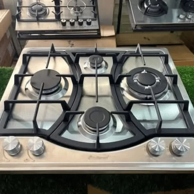 Plaque de Cuisson Multismart 4 Feux Inox Original avec Grilles Fonte - بلاك غاز 4 شعلات إينوكس مقاوم للصدأ
