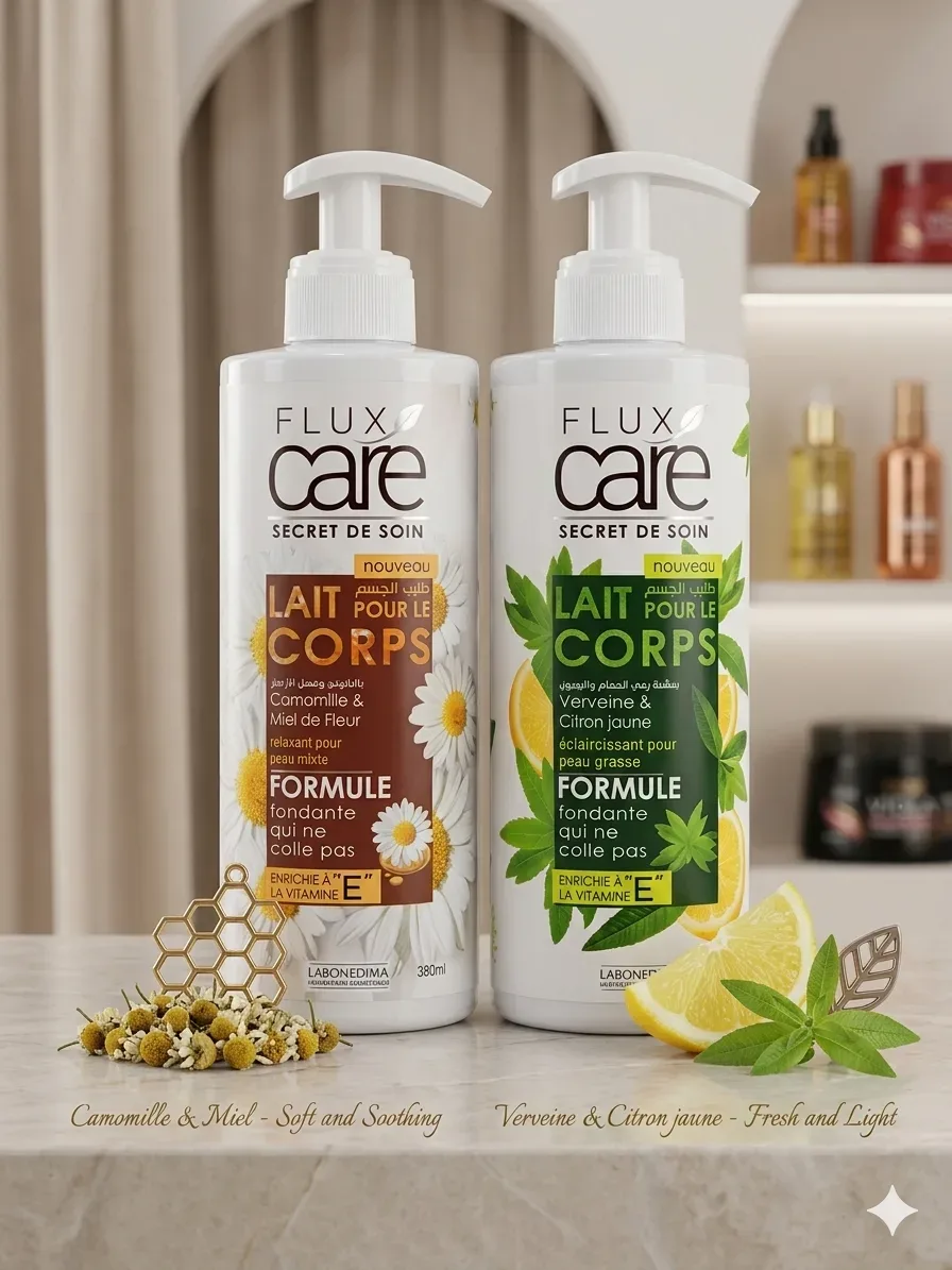 حليب الجسم "فلوكس كير" (FLUX care) بالبابونج وعسل الأزهار