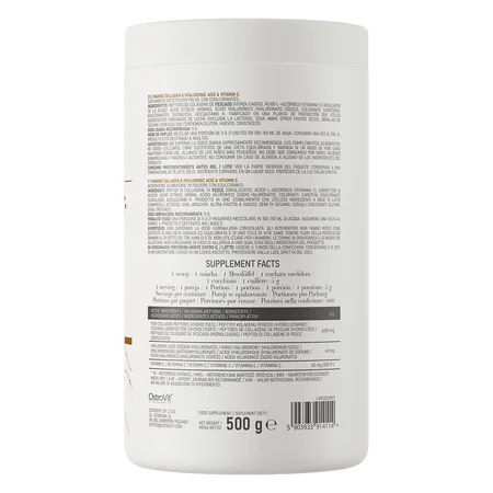 Collagène marin + Acide Hyaluronique + Vitamine C 500 g
