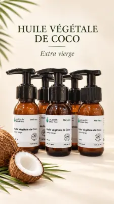 Huile de coco زيت جوز الهند