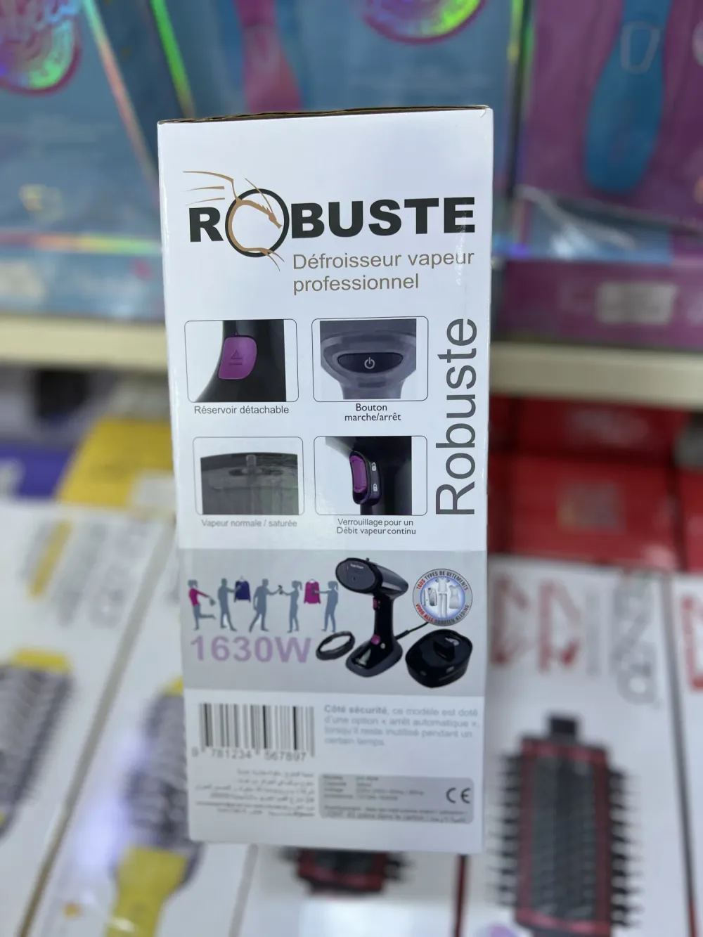 مكواة البخار المحمولة والاحترافية ROBUSTE بقوة 1630W