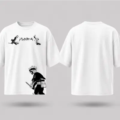 T-shirt Oversize Black Clover - Asta & Anti-Magie