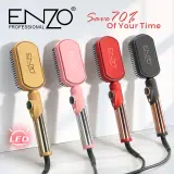ENZO  Brosse Chauffante Lissante & Bouclante Keratine EN-4002