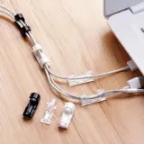 Pack 20pcs Pinces de câble auto-adhésives solides et transparents – طقم تنظيم الكابلات