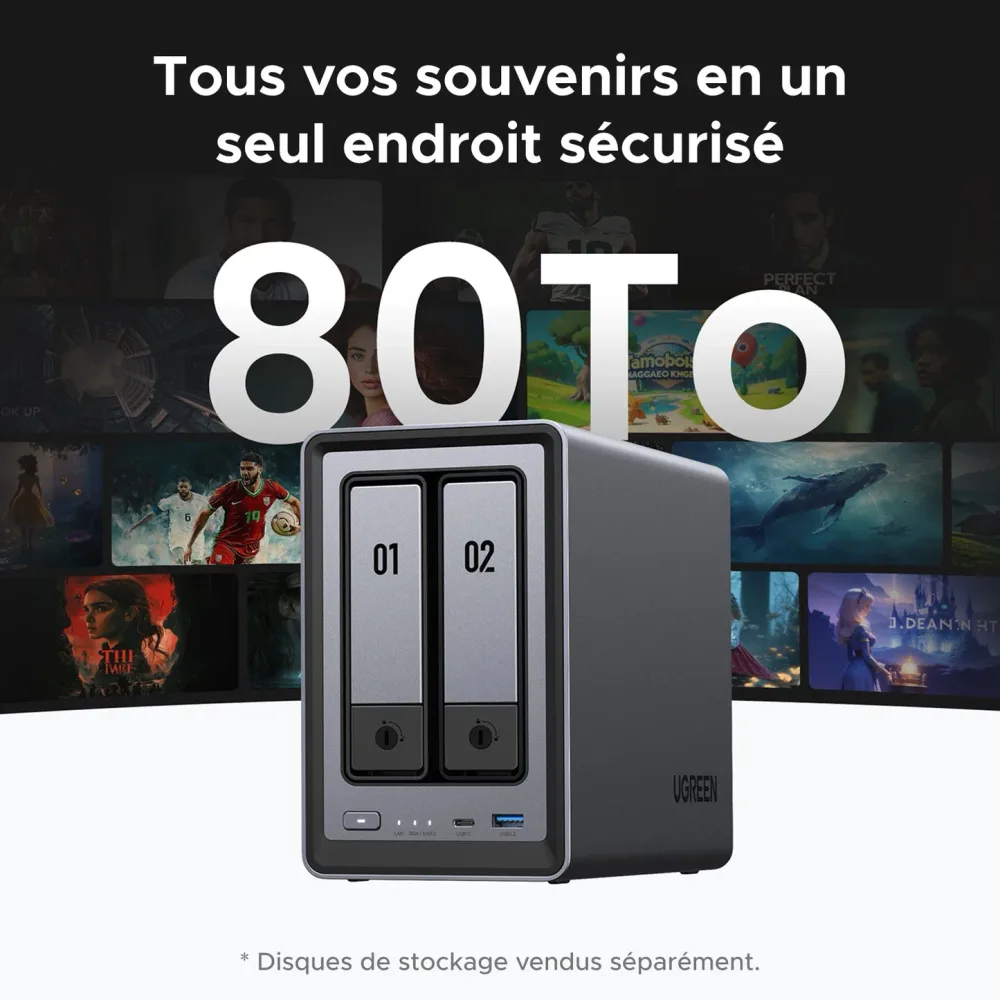 UGREEN NAS DXP2800, 2BAIS