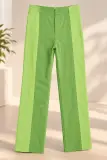 Pantalon Femme en Velours Côtelé – Vert Pistache – Taille L