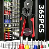 Kit outils de sertissage électrique 164 Pièces de gaine - Pince à sertir HSC8 6-4A