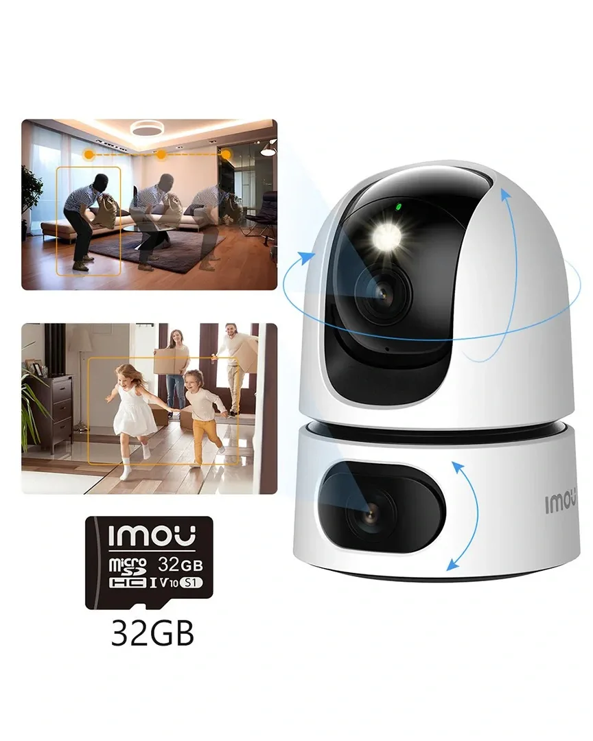 كاميرا مراقبة منزلية ذكية - مزدوجة - نسخة 10 ميغابيكسل - Imou Ranger Dual Indoor Smart Security Camera