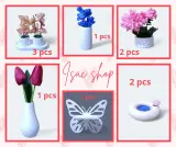 Pot de fleur artificielle 10 pièces