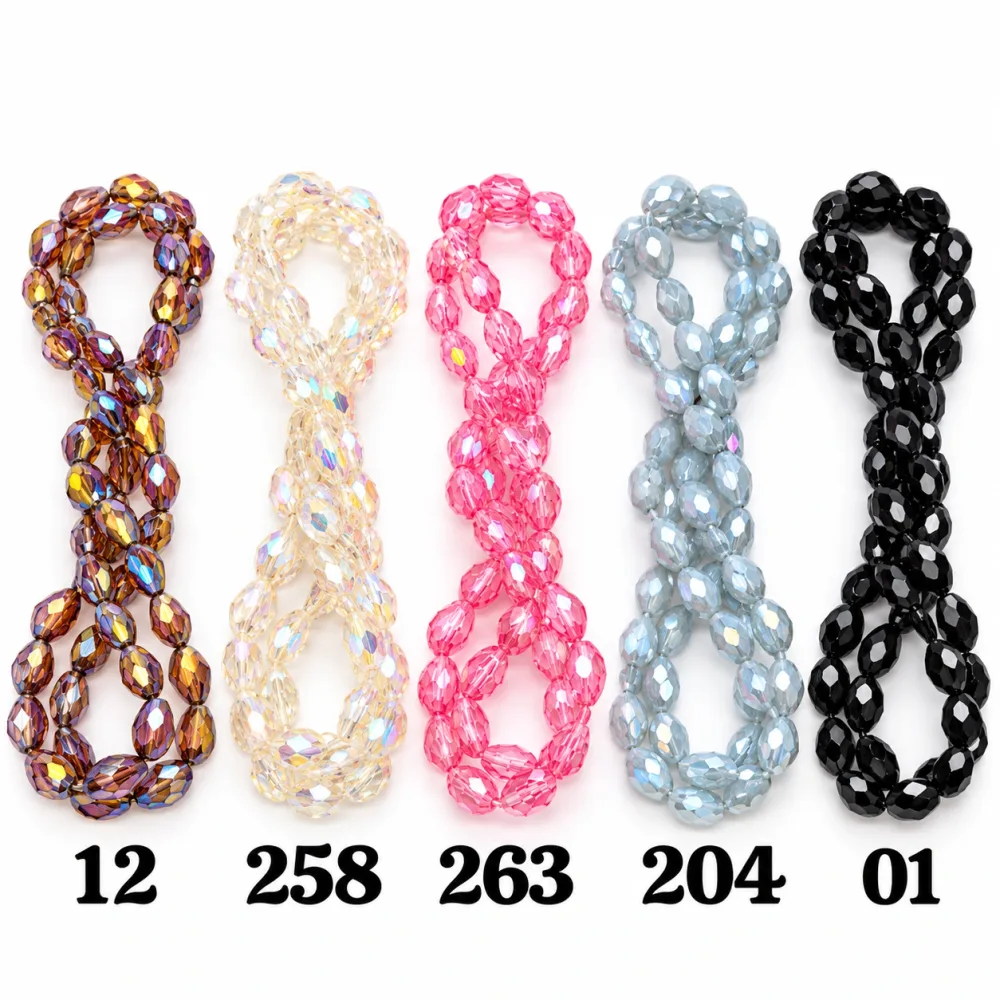 Cristal Goute 8*11 Qty:10 fil