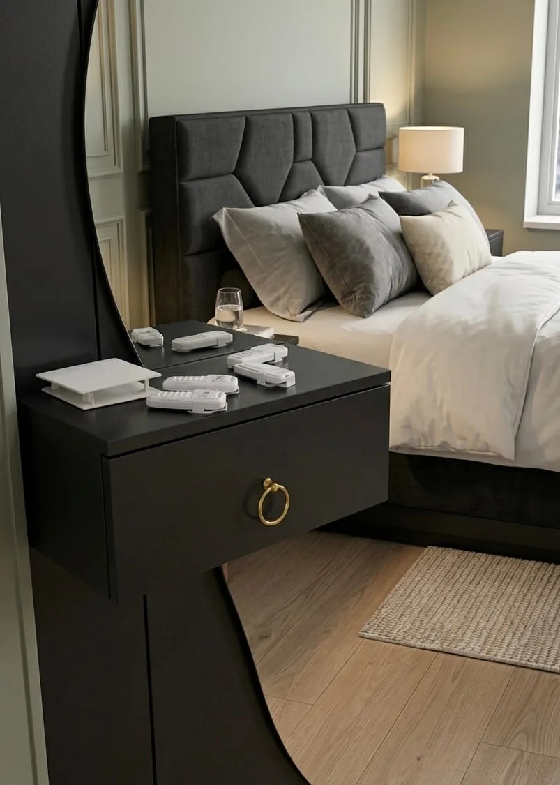 Table de nuit mural مغلقة