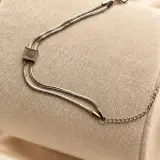 Bracelet argenté triple chaîne