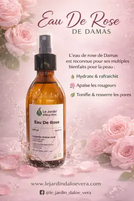 Hydrolat de rose de damas مقطر الورد الدمشقي