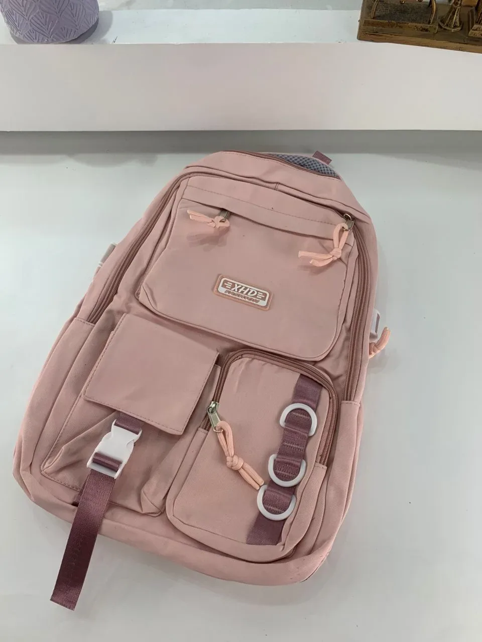 Sacs à dos d’école Style Décontracté XHD Rose – حقيبة ظهر مدرسية وردي