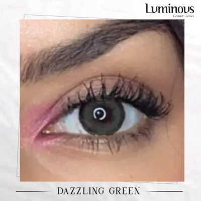 Dazzling green lentille