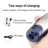 Kemei KM-5021 Tondeuse rechargeable USB – 3 guides 1/2/3 mm
