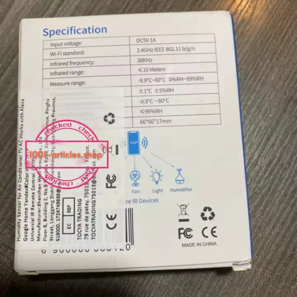 Tuya Smart IR Remote - Télécommande universelle connectée et hygromètre