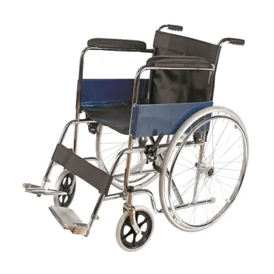 fauteuil roulant chromé pneumatique 809p