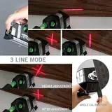 Niveau Laser 4en1 Fixit Level pro 3 Outil de musure Polyvalent Ruban De 8 Pieds